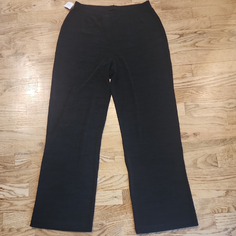 (8) Weekenders Black Wide Leg Pants Stretchy Lounge Night Out Comfy Vacation Wow